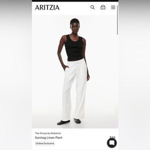 Brand new with tags Aritzia linen Sontag pant